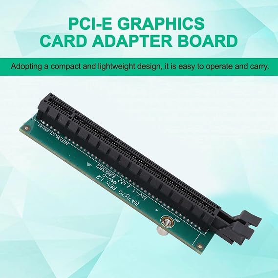 PCI E Graphic Card Adapter, Tiny 5 PCIE16 Riser Card for ThinkCentre M920q M920x M910x M720q P330, Computer Components 01AJ940, Support for I350-T4 4 Port NIC (With Back Plate)