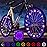 Activ Life Bike Lights for Wheels - Festive Stocking Stuffers - Christmas Night Riding Bike Lights - Holiday Bicycle Accessories - Purple, 2 Tires