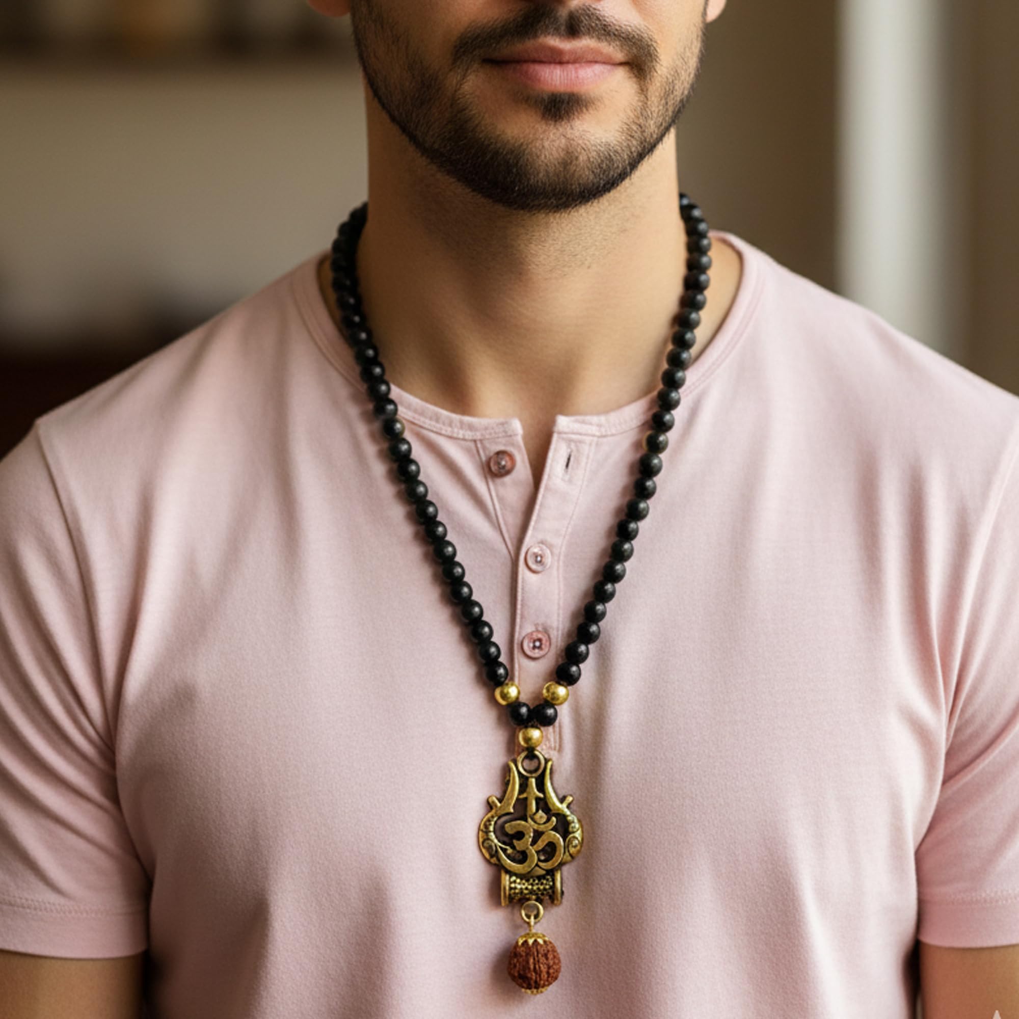 D2fashion Om Rudraksha Pendant For Men-image-13