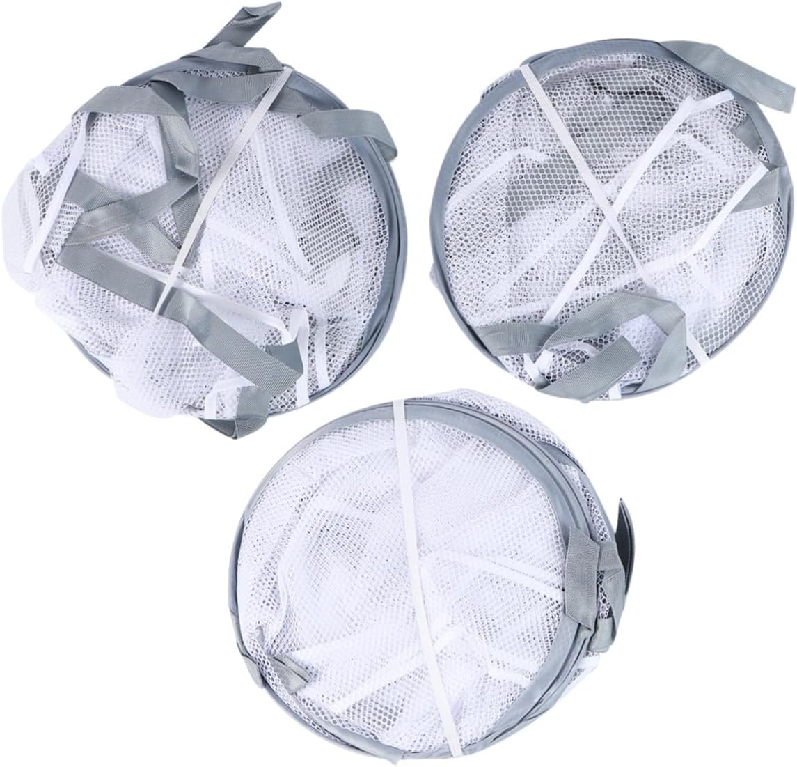 3pcs Clothes Drying Basket Sock Hangers Mesh Laundry Tuck Net for Sweaters Household Air Drying Rack Flat Net