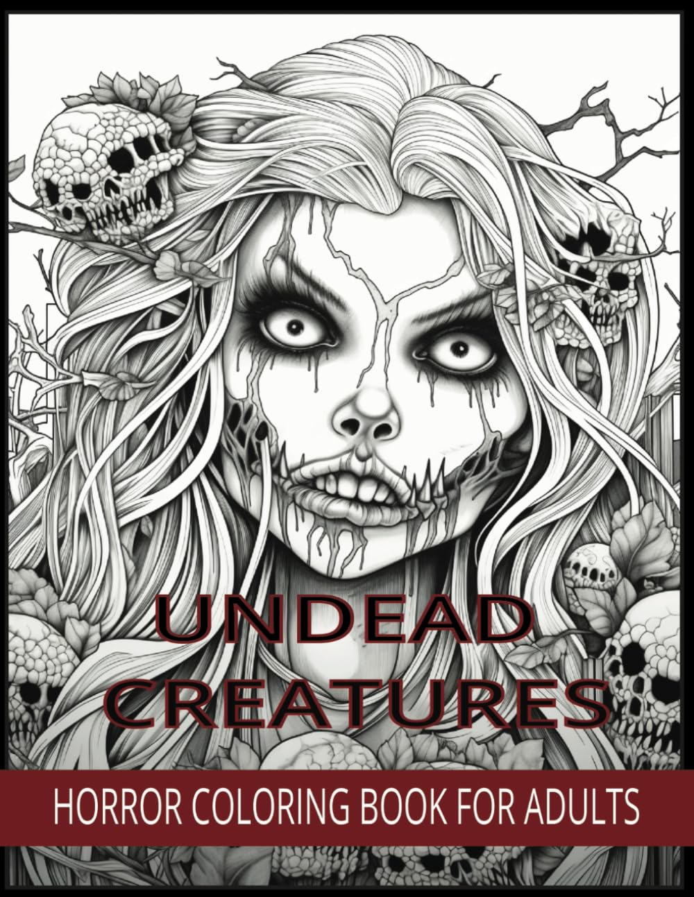 Horror Coloring Book For Adults: UNDEAD CREATURES -Haunted Manors And Wicked Witchcraft To Sinister Creatures And Nightmarish Dreams: Embrace The ... Freaks And Artistry This Holiday Season