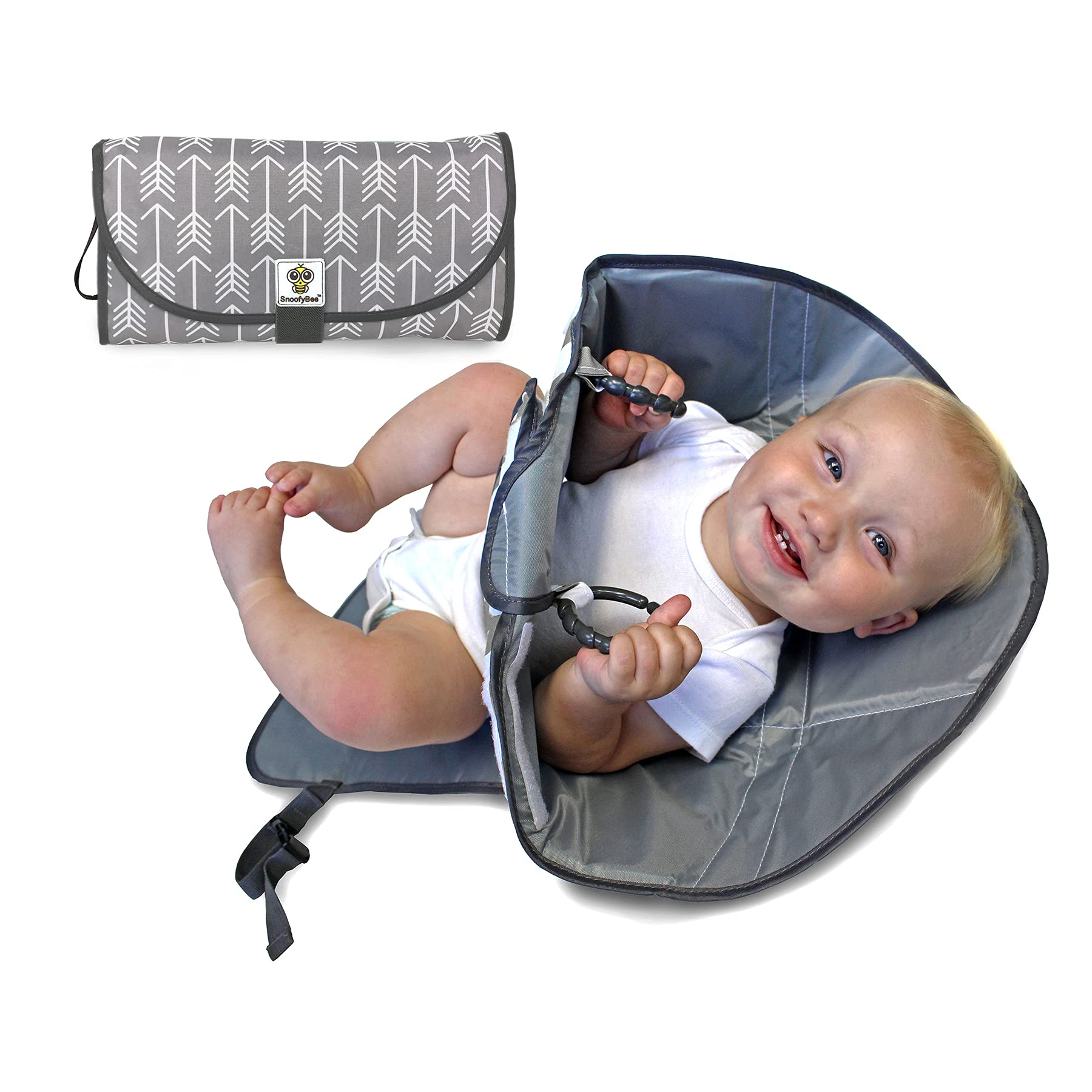 Buy SnoofyBee Portable Clean Hands Changing Pad. 3in1 Diaper Clutch, Changing Station, and