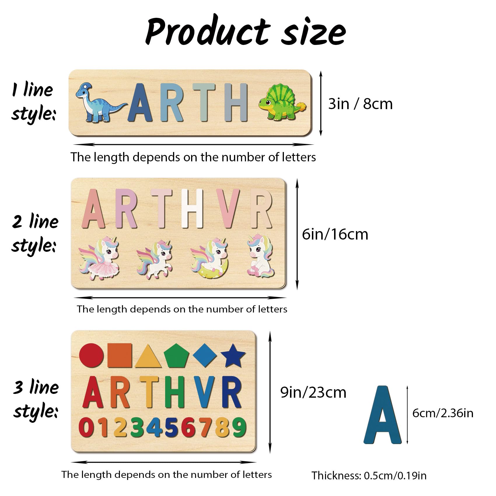 Puzzle Legno Personalizzato Con Nome, Puzzle Legno Bambini 1 Anno Con Animali Per Regali 1 Anno, Regalo Personalizzato Per Bambini Piccoli (1-3 Anni)