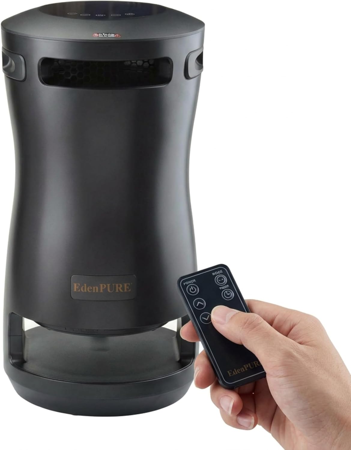 Calefactor Eléctrico Portátil con Ventilador y Control Remoto - Circulación 360°