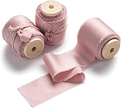 Antique Pink Gift Wrapping Ribbon, Fabric Ribbon, 1.5" Wide Ring Ribbon, Wedding Ribbon, Satin Ribbon, Silk Ribbon