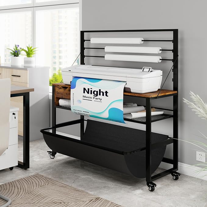 Soporte para impresora gran formato Natwind estilo retro miniatura 3