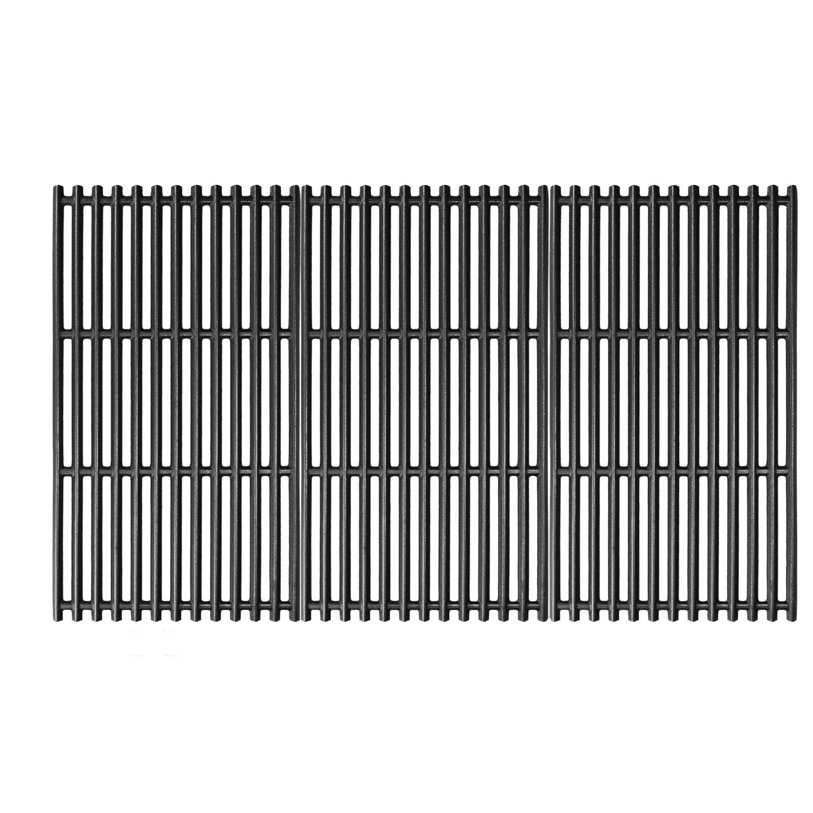GFTIME Żeliwny ruszt do grillowania 43,2 x 24 cm, zamiennik rusztu Napoleon Triumph 495, Charbroil Performance 440S Grill, żeliwny ruszt do grilla, 3 sztuki akcesoriów do grilla