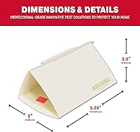 Vista 2 de Catchmaster Trampas para plagas y polillas de despensa, paquete de 6 unidades, mata insectos para almacenamiento de cocina, trampas adhesivas