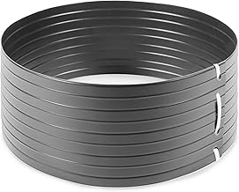 Quest PVC Bewässerungsring Pflanzring, Bewässerungssystem für Pflanzen und Bäume (Grau, 30 cm - 5,40 L)