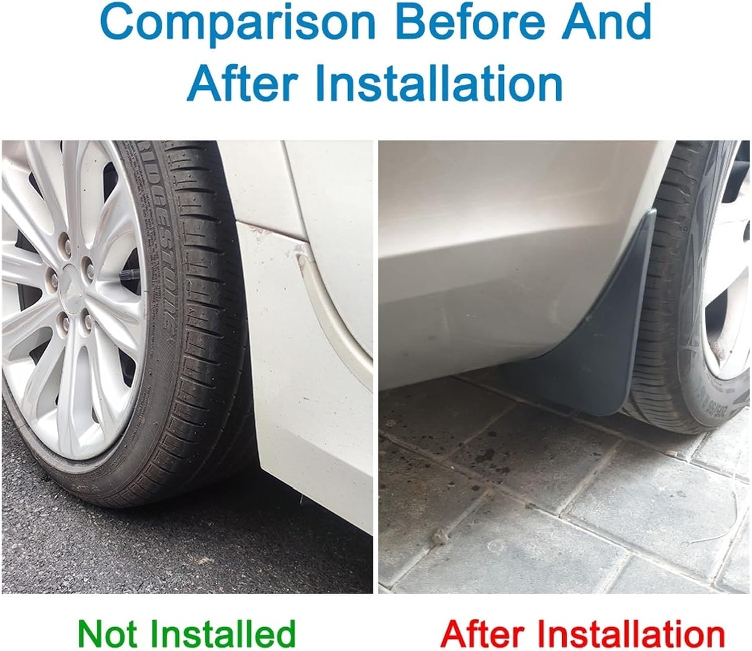 4 PCS Front Rear Fender Car Mud Flaps Mudguards Splash Guards Car Accessories Compatible with Skoda A5 2005-2013