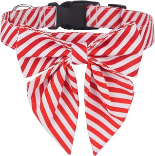 ADOGGYGO Christmas Dog Collar with Bow