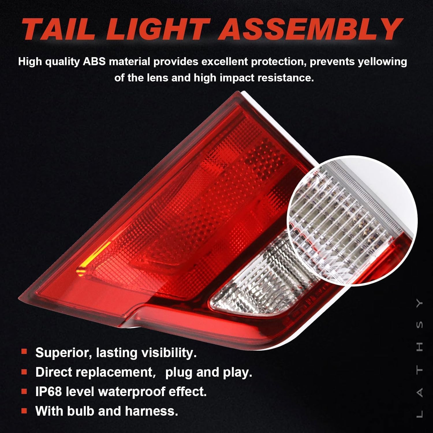 Taillight compatible with 2011-2013 Jeep Grand Cherokee Inner Left Driver Side