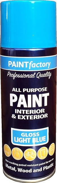 ALL PURPOSE LIGHT BLUE 400ML - Professional Satin Finish Spray Wood Color Paint