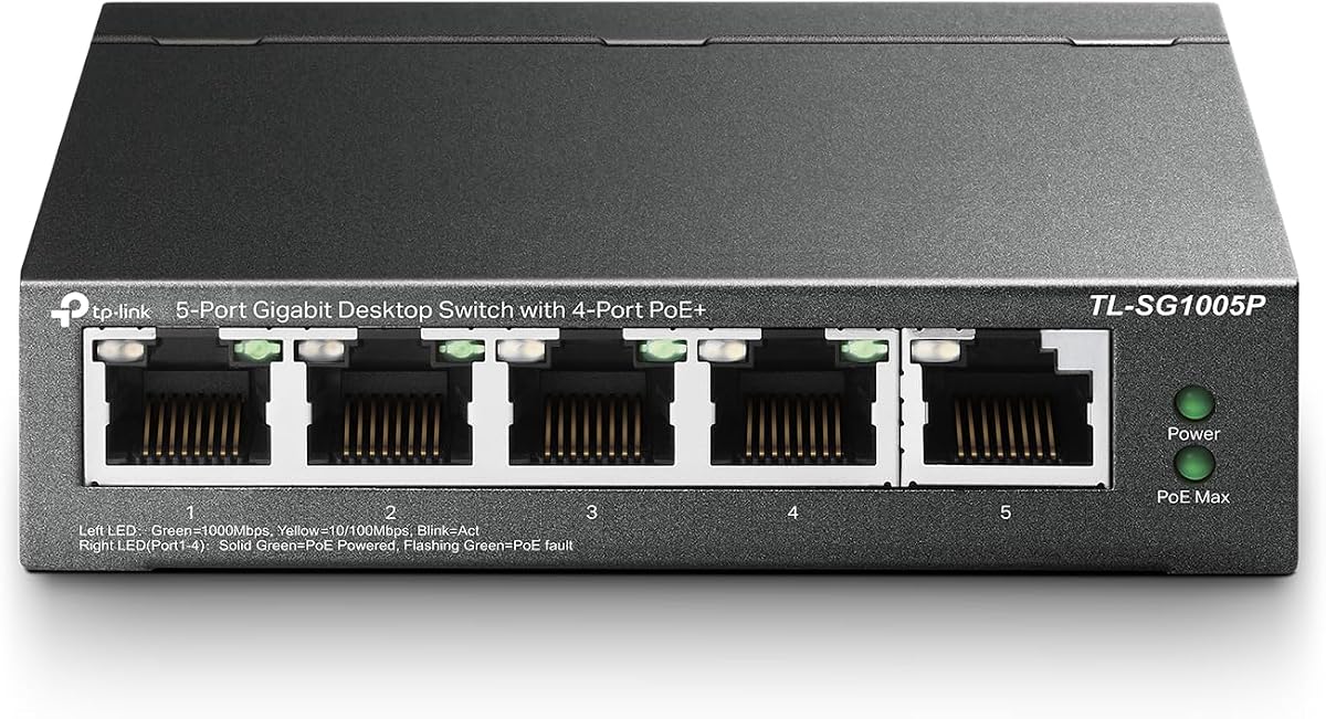 TP-Link TL-SG1005P, 5 Port Gigabit PoE Switch