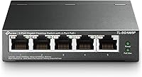 TP-Link TL-SG1005P 5-Port Gigabit PoE+ Switch | 4 PoE Ports 65W Budget | Plug & Play Fanless Metal QoS IGMP