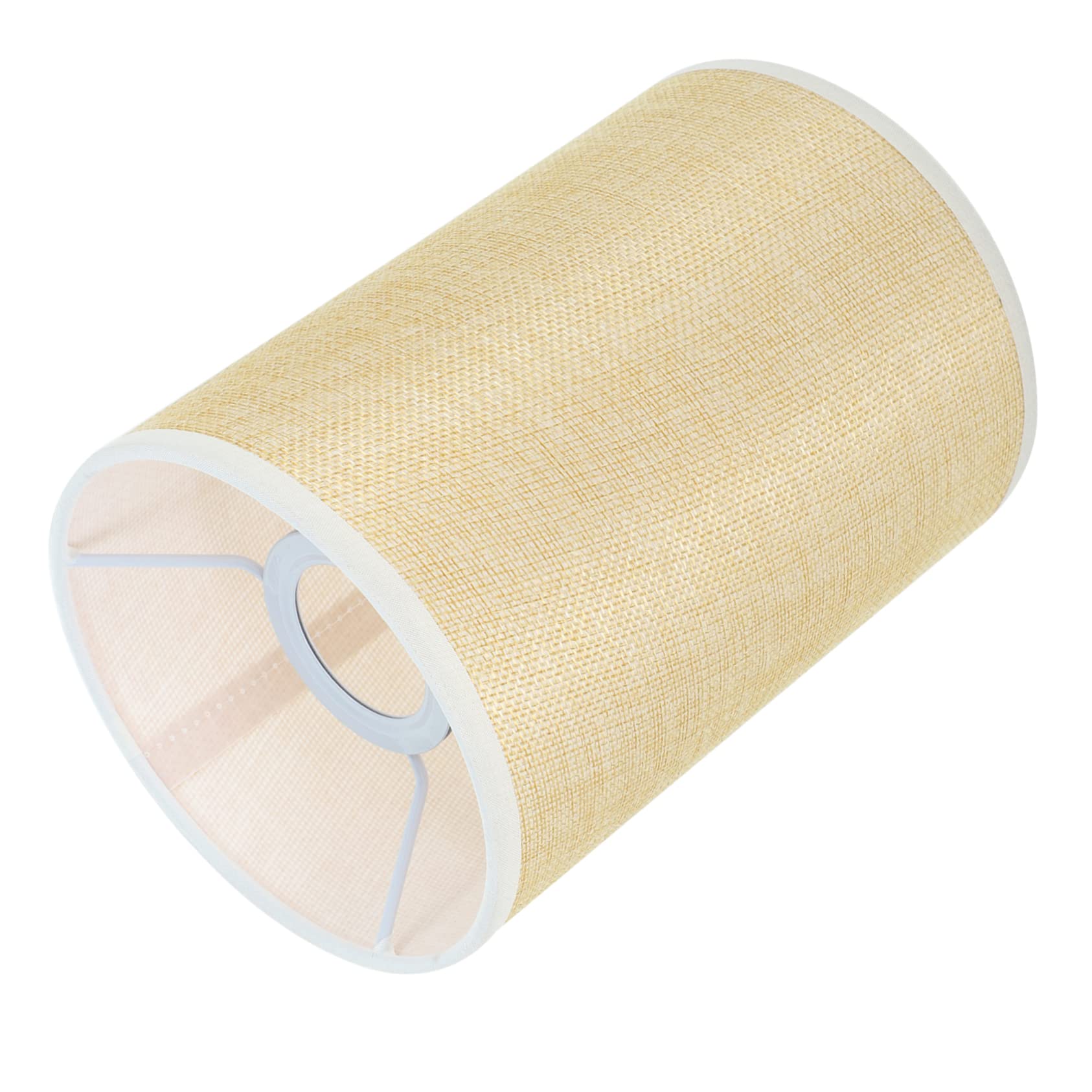 Angoily Table Lamp Shade Made of Natural Linen with Rustic Style and Light Weight, Practical and Easy Installation, for Home Or Office Use, Featuring Simple Structure and Color
