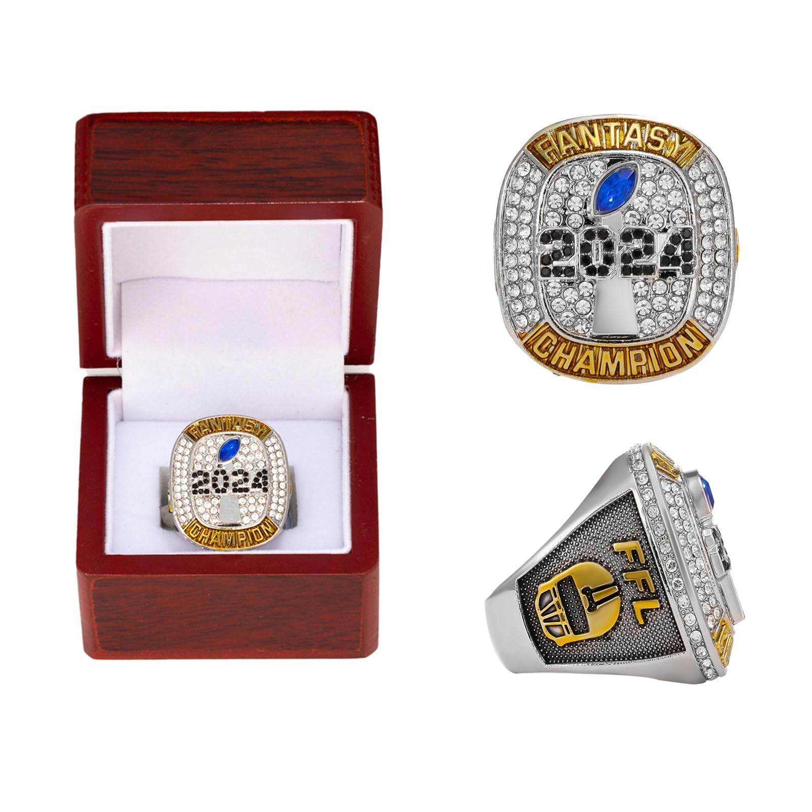 HYKJSHED Fantasy Football Ring 2017 - Sammlerstück Für Echte Fußball-Fans