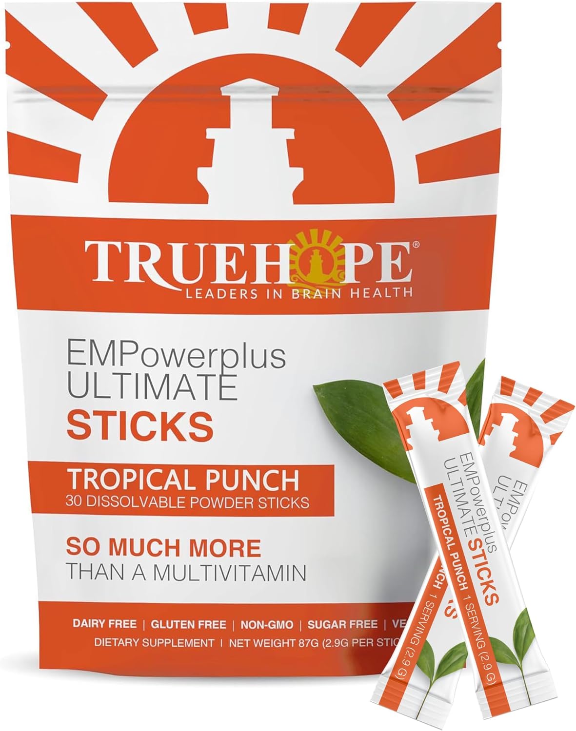Truehope Multivitamin Nootropic Pouches with Inositol - Once-Per-Day EMPowerplus Ultimate Sticks - 30 Count (Sour Berry)