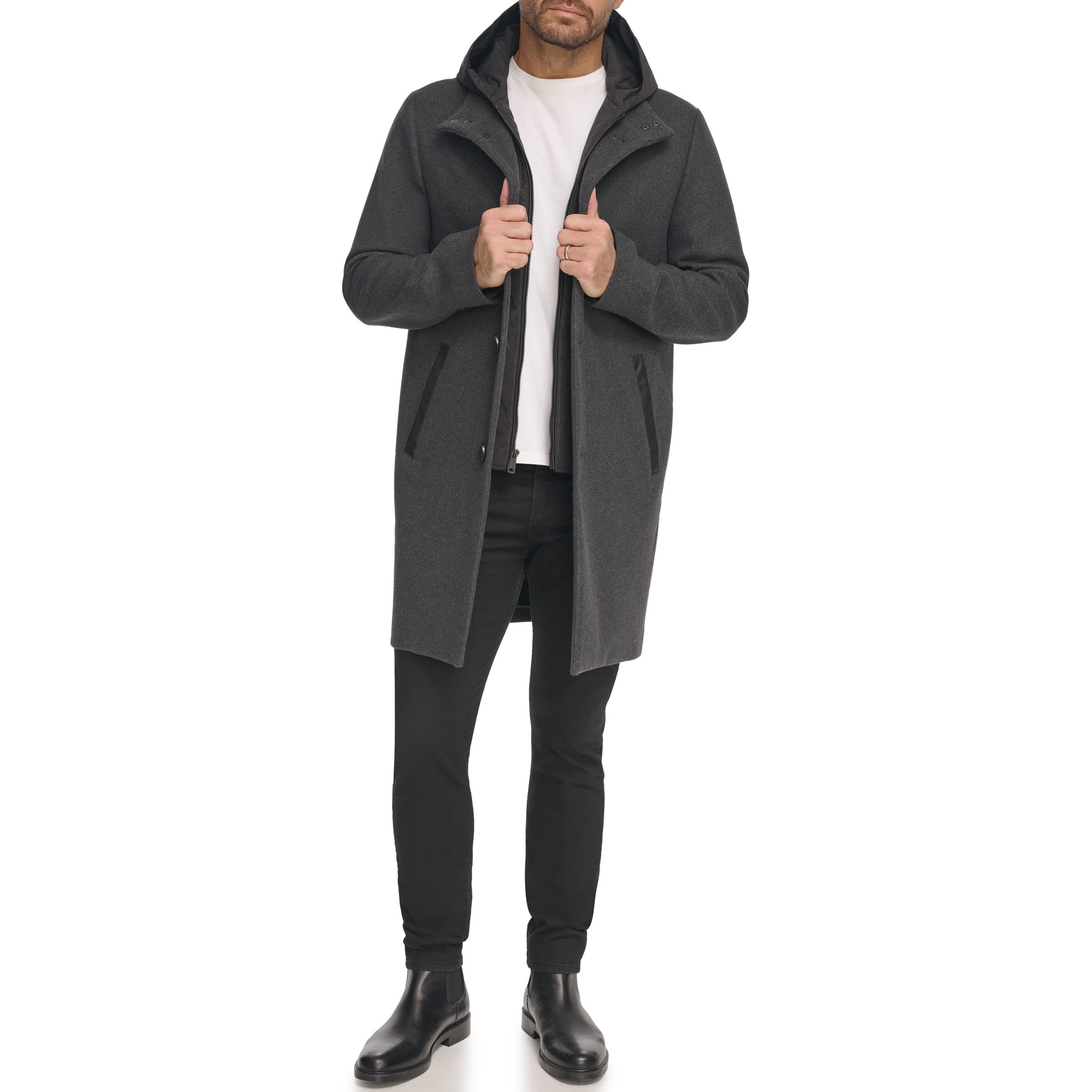 

                                                    Kenneth Cole Men's Outerwear Coat,charcoal,LARGE