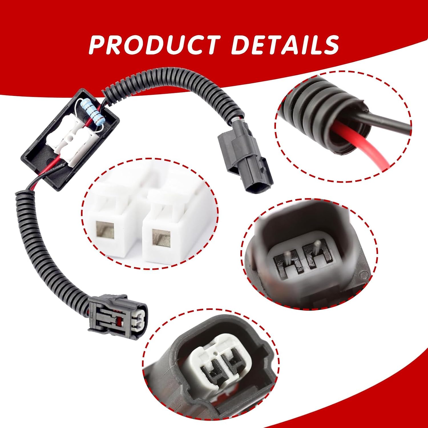 VCM Muzzler Harness Disable Kit, VCM Control Module Wiring Harness Plug, VCM Line Socket Replacement for Acura 2013+, Pilot 2009+, Accord 2008+, Ridgeline 2007+, Odyssey 2007+