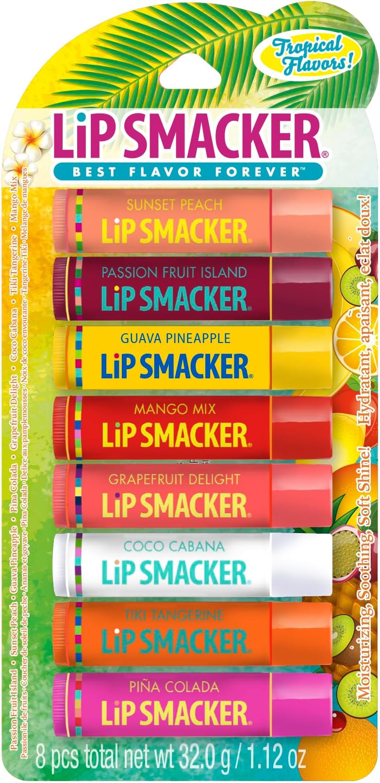 Lip Smacker Tropical Flavors 8 piece count by Unknown