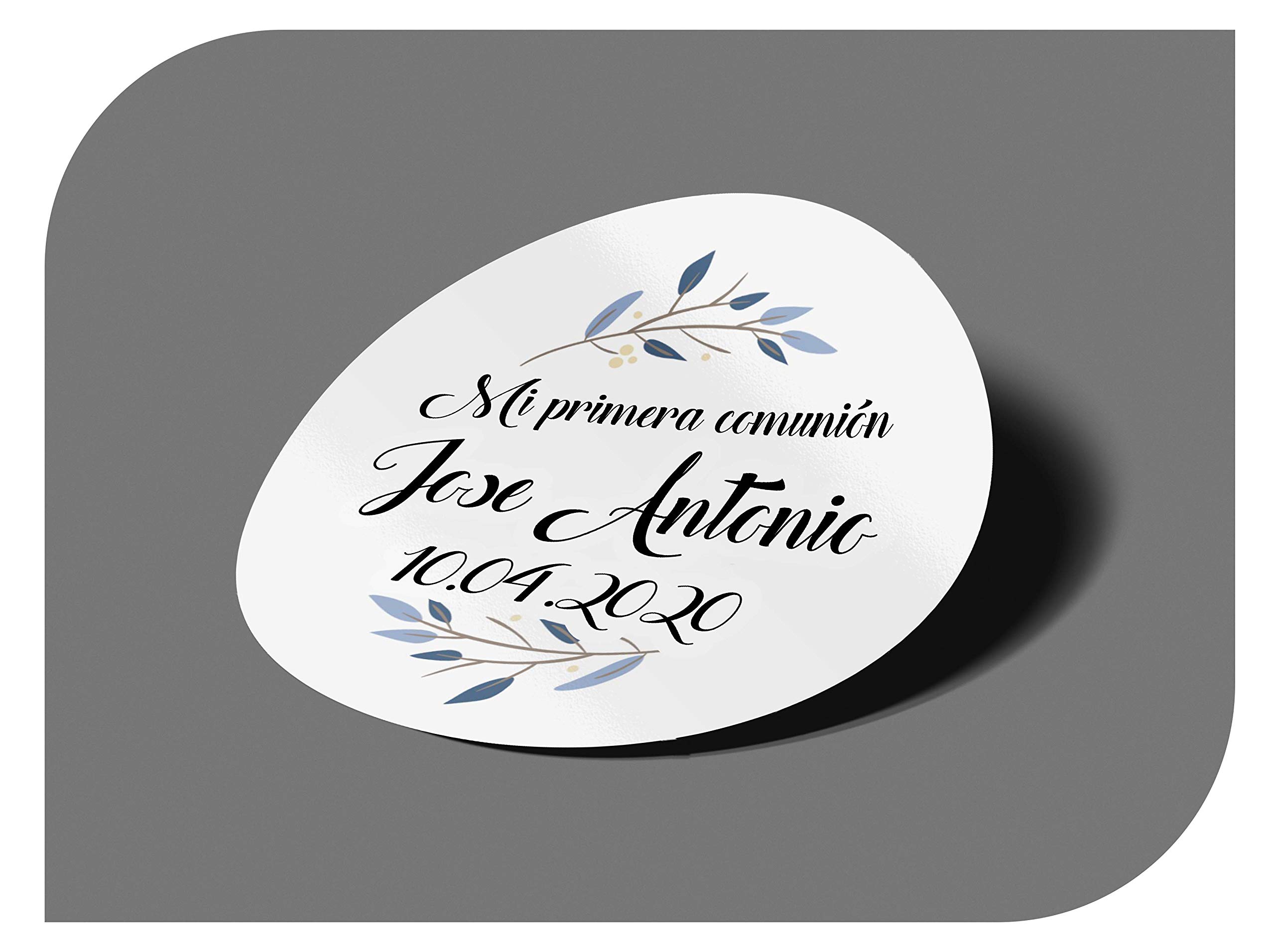 Adesivi Personalizzati CrisPhy - Per Comunione, Battesimo, Matrimoni, Con Nome E Data, Etichette Vintage - Foto 10