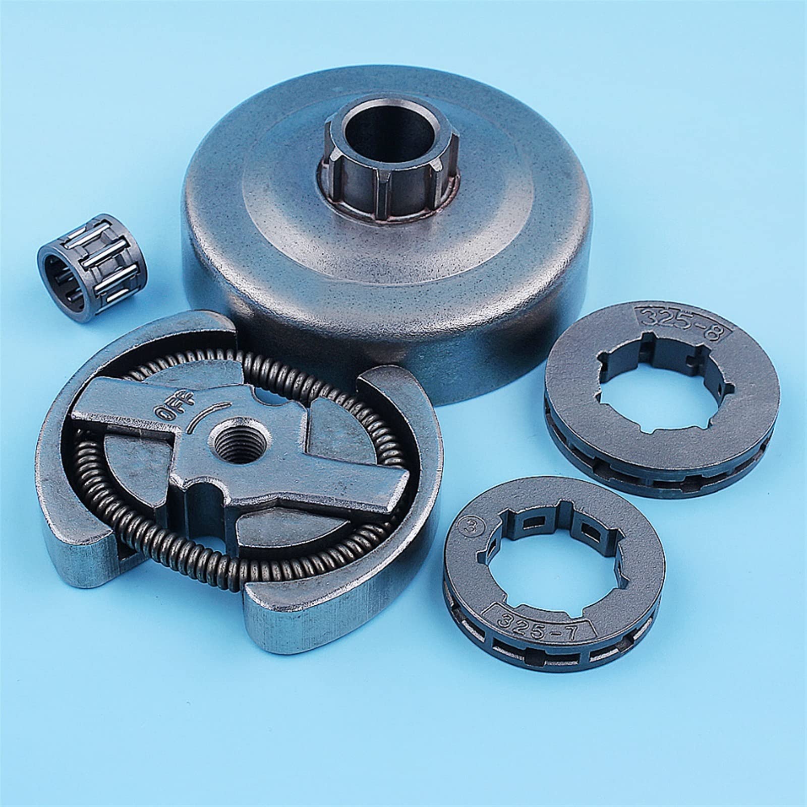 325;Kit de piñón de llanta de Tambor de Embrague Apto for Husqvarna 235e 240e 235 240 137 142 36 41 for Piezas de Motosierra Jonsered 2035 2036 2040