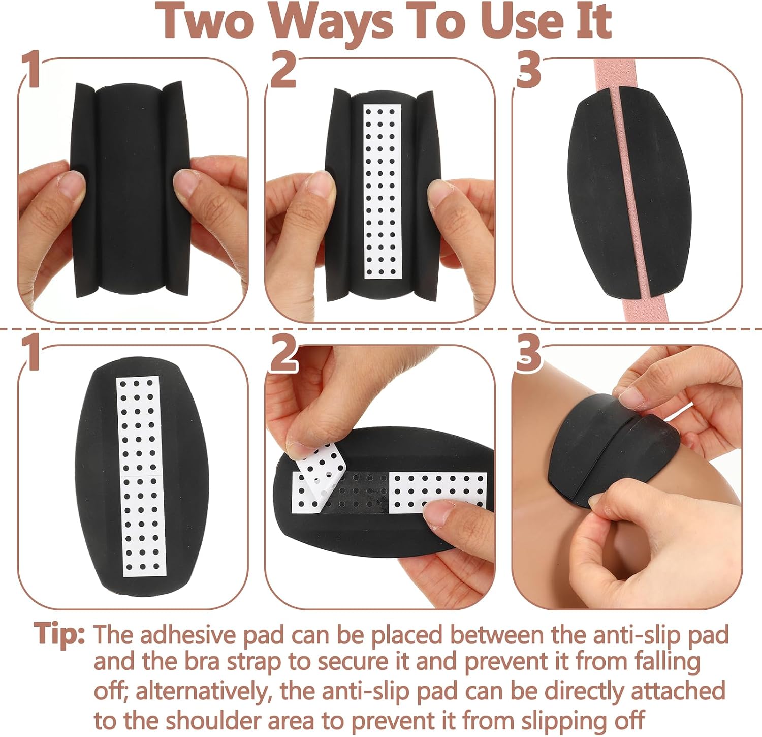 6 Pcs Bra Strap Cushion,Silicone Bra Strap Holders for Slipping image 4