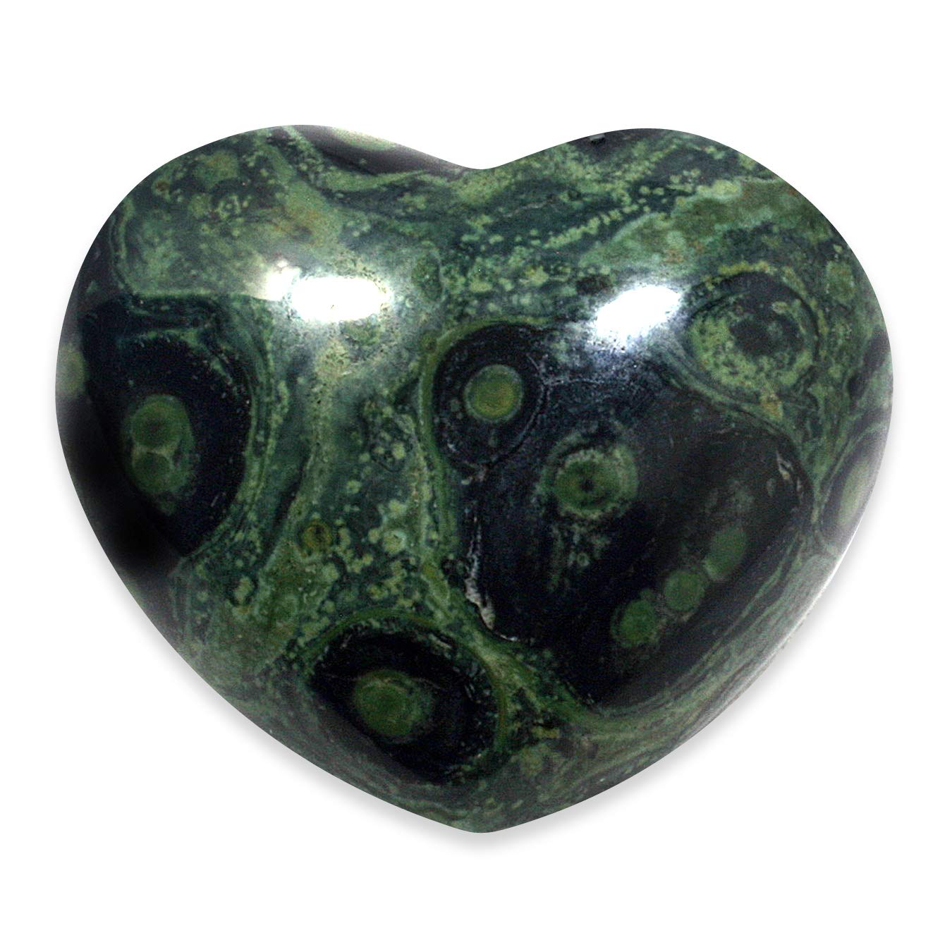Kambaba Jasper Crystal Heart ~45mm