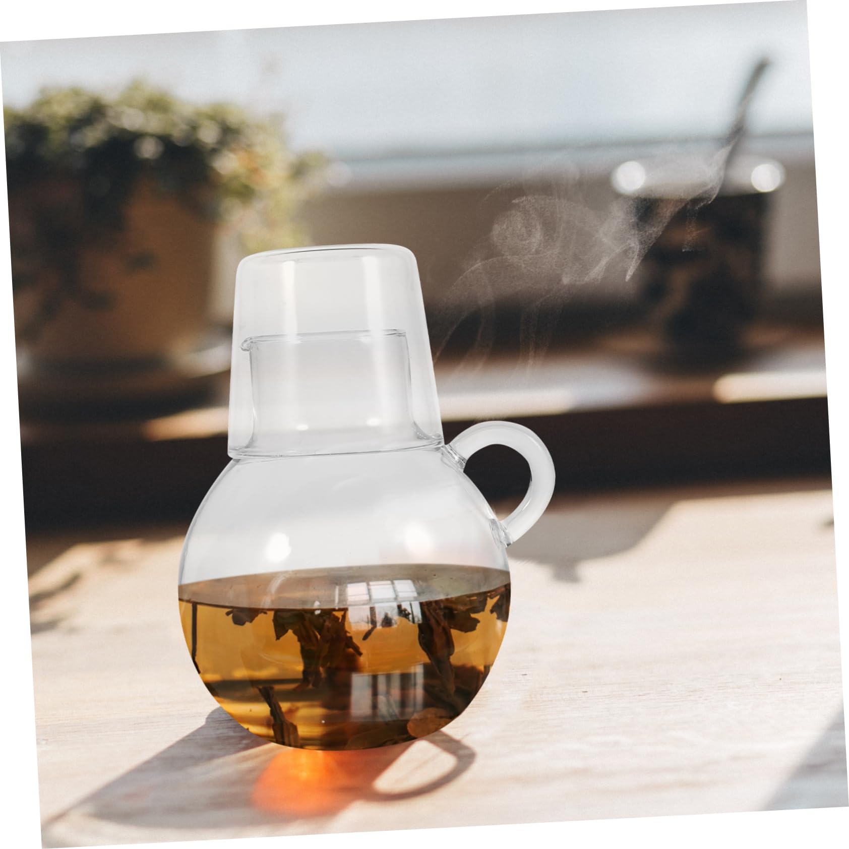 CIYODO 1 Set Glass Pot Set Hot Cold Water Jug Water Decanter Desktop Water Carafe Iced Tea Carafe Night Carafe Pitcher Water Pitcher Kettle Container for Bathroom Transparent