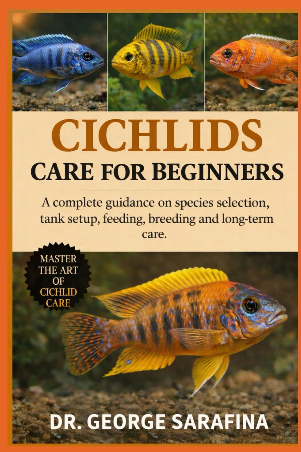 CICHLIDS CARE FOR BEGINNERS: A complete guidance on species selection, tank setup, feeding, breeding and long-term care.