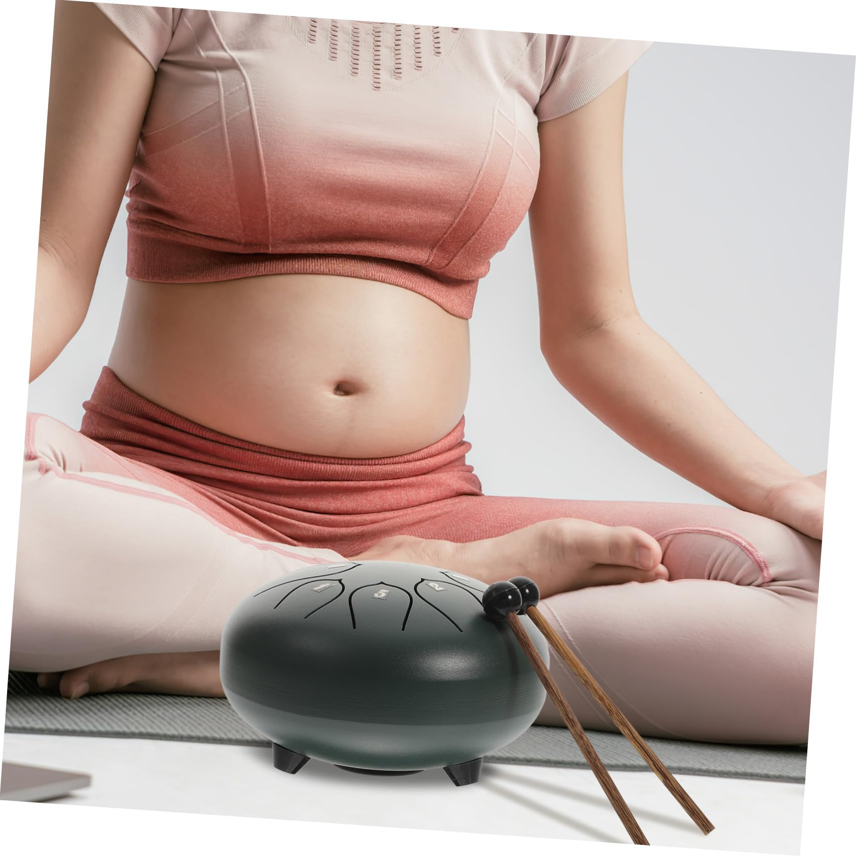 Mikinona de Lengüeta de Acero Portátil Notas Completo con Palillos y Accesorios Instrumento Percusión Étereo para Meditación y Educación Musical