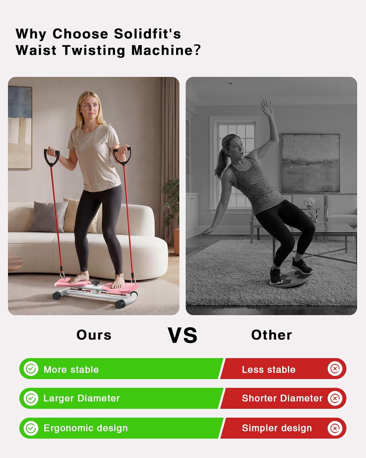 Waist Twister Machine Exercise, 326 Lbs Ab Twister Board For...