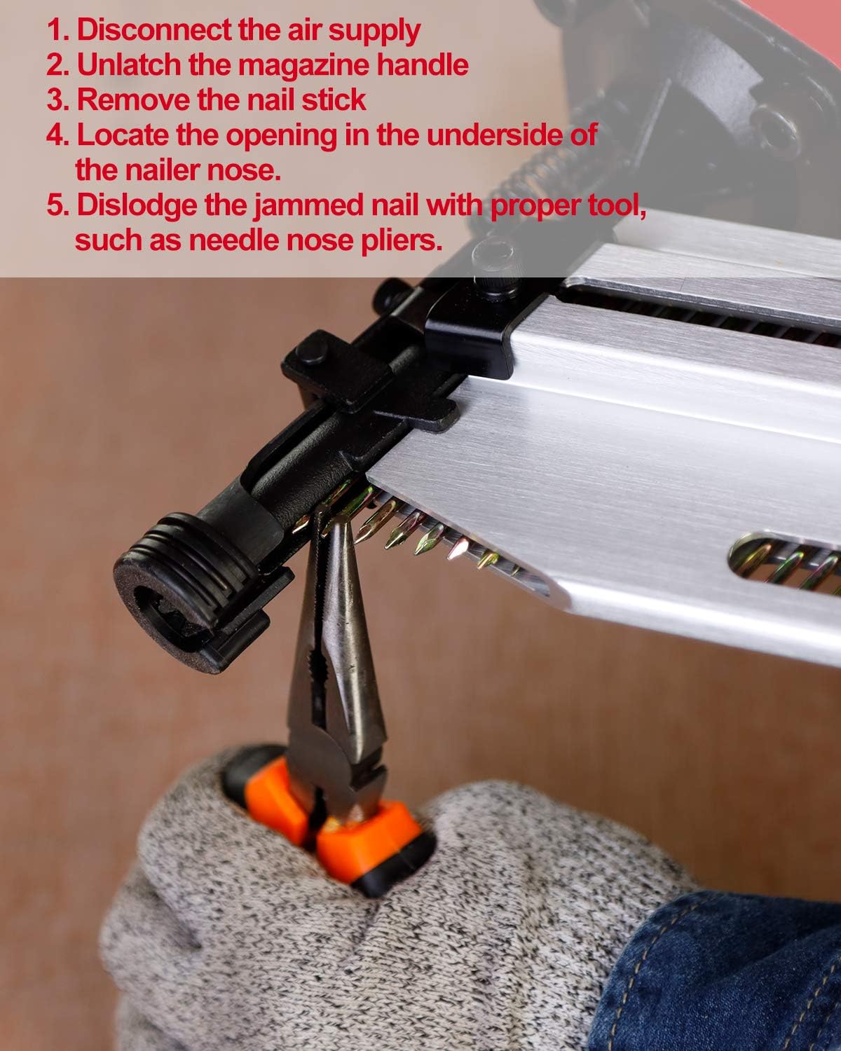 ❤ Crаzу Dеаlѕ POWERSMART Framing Nailer, 2 to 3-1/2 Full Round Head Nail Gun, 21° Framing Nailer, 60 Nails Capacity Magazine Framing Nail Gun, Safety Goggles, Storage Case Included, PS6120