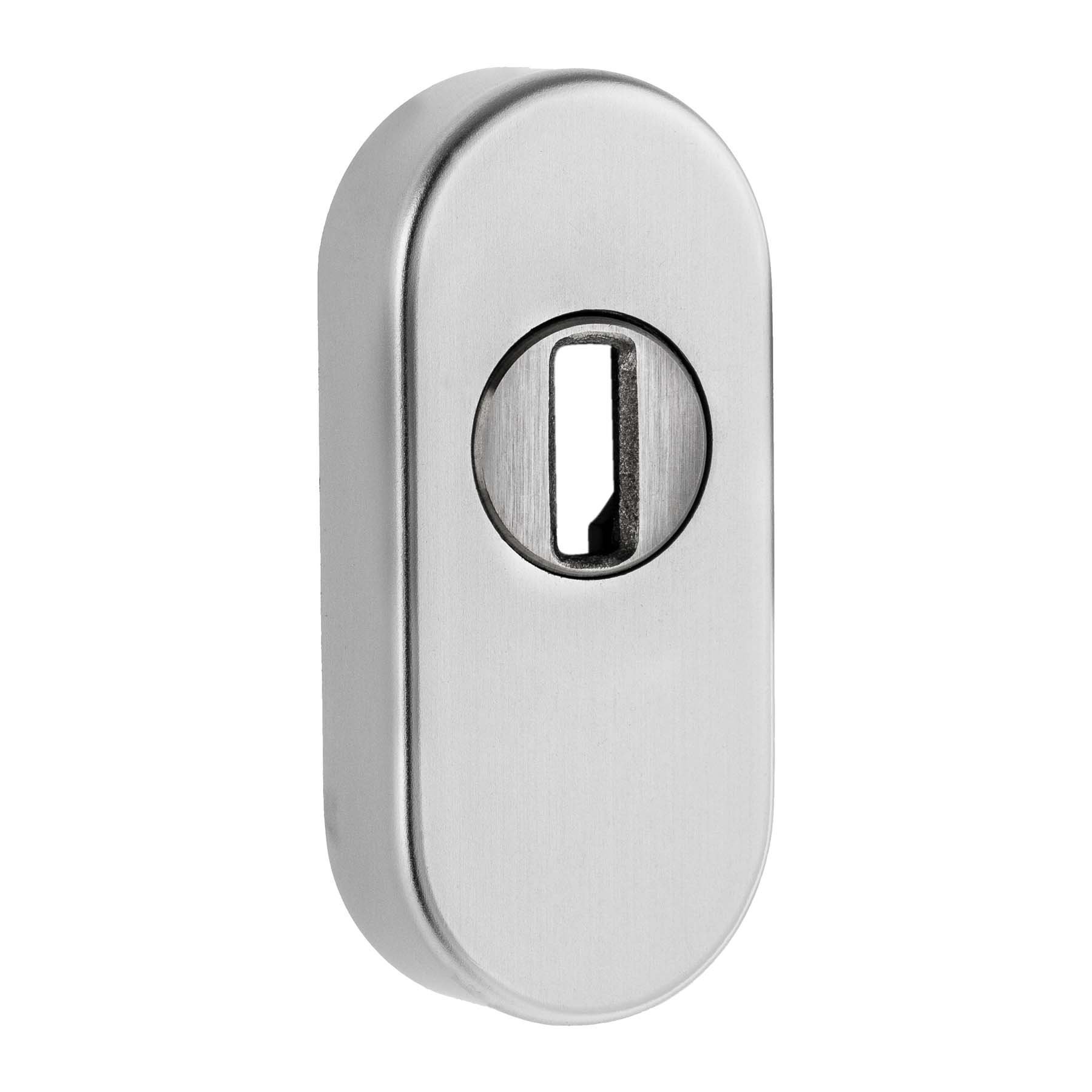 Ck-Tuerbeschlaege Silber Aluminium F1 Cylinder Protection Oval Protection Height 14 Mm Silver Made In Germany