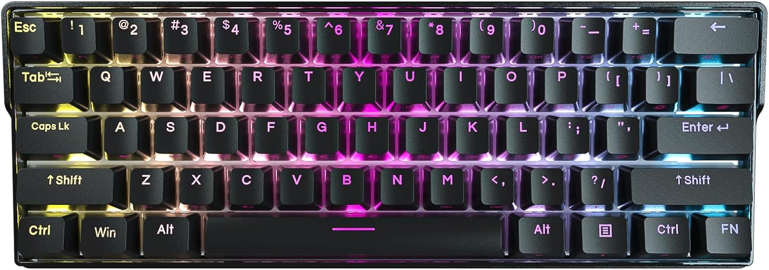 KEMOVE Shadow Wired/Wireless 60% Mechanical Gaming Keyboard,Hot Swappable  Keyboard RGB Backlit PBT Keycaps Full Keys Programmable - 3000mAh  Battery(Gateron Brown Switch) : Video Games