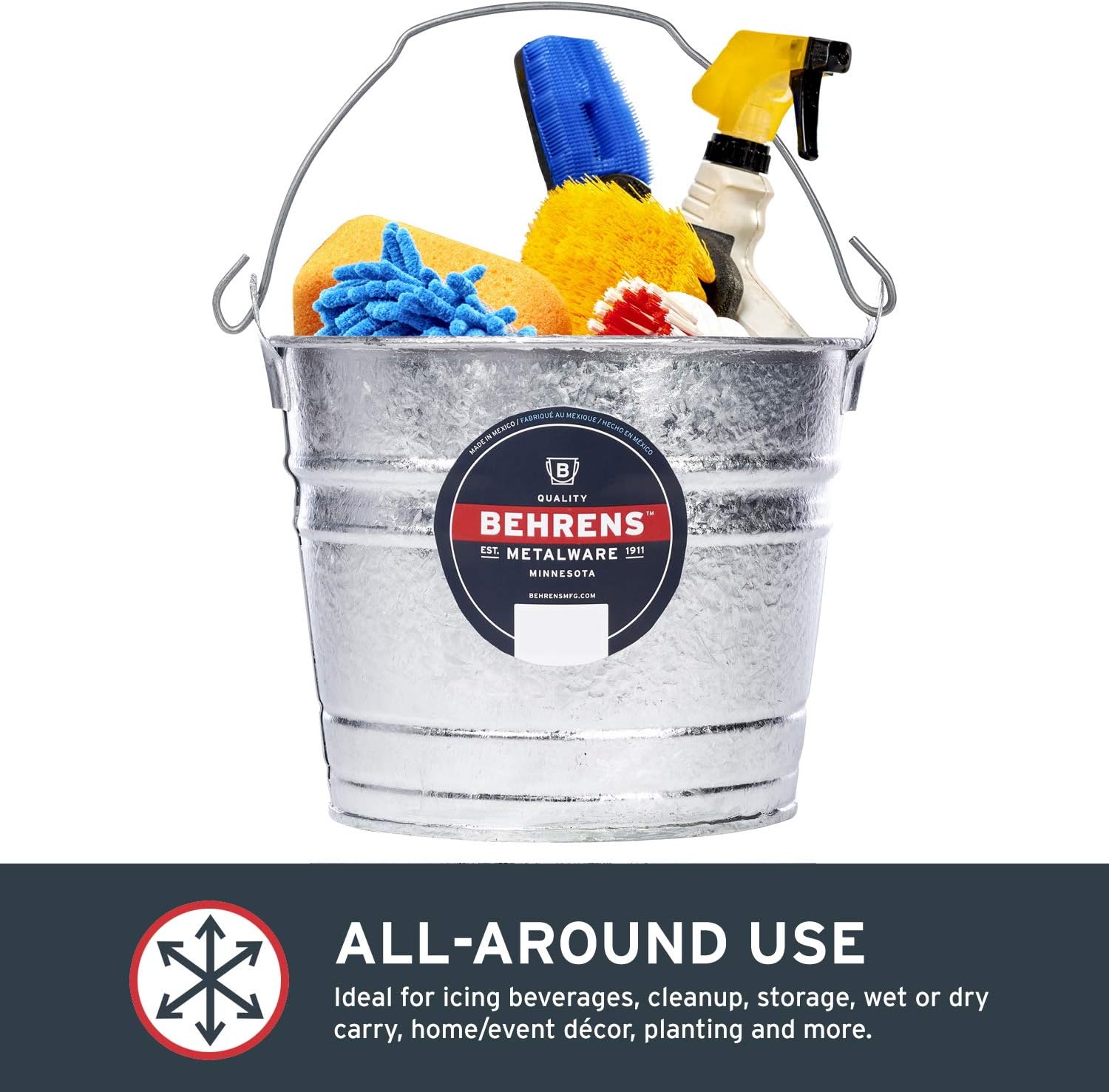Behrens 5 Qt. Hot Dipped Steel Pail