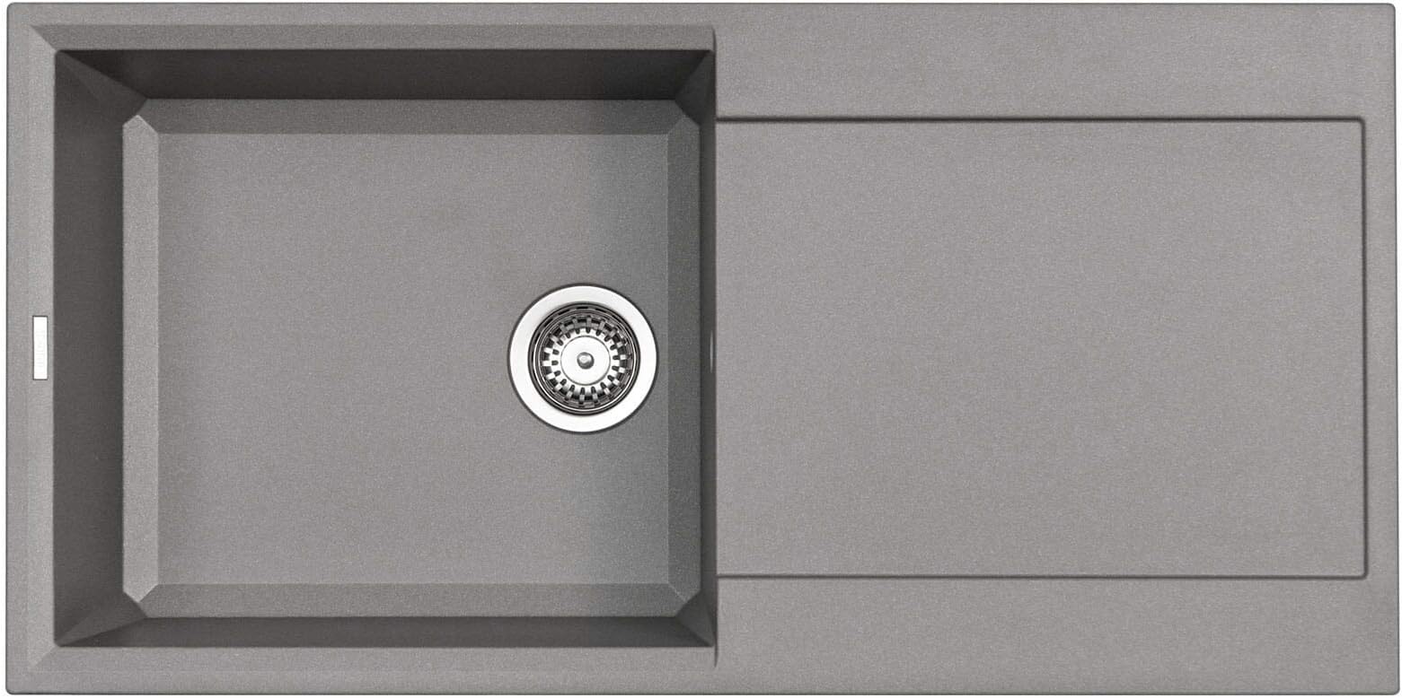 Reginox Easy 480 1.0 Bowl Grey Granite Italian Designer Reversible Kitchen Sink