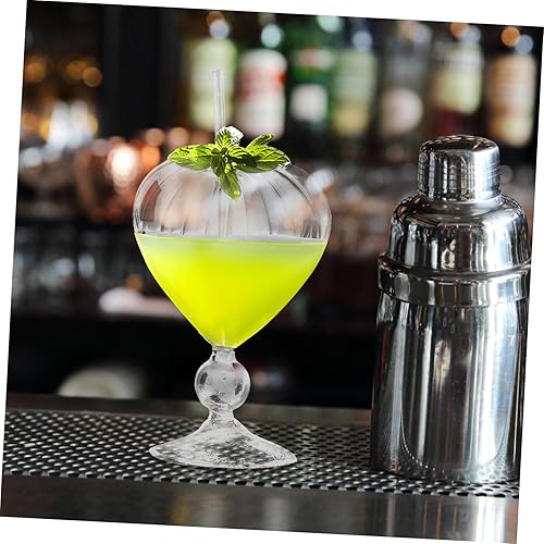 Miniatura 5 de Cabilock 2 copas de cóctel únicas de vino en forma de corazón románticas copas de jugo