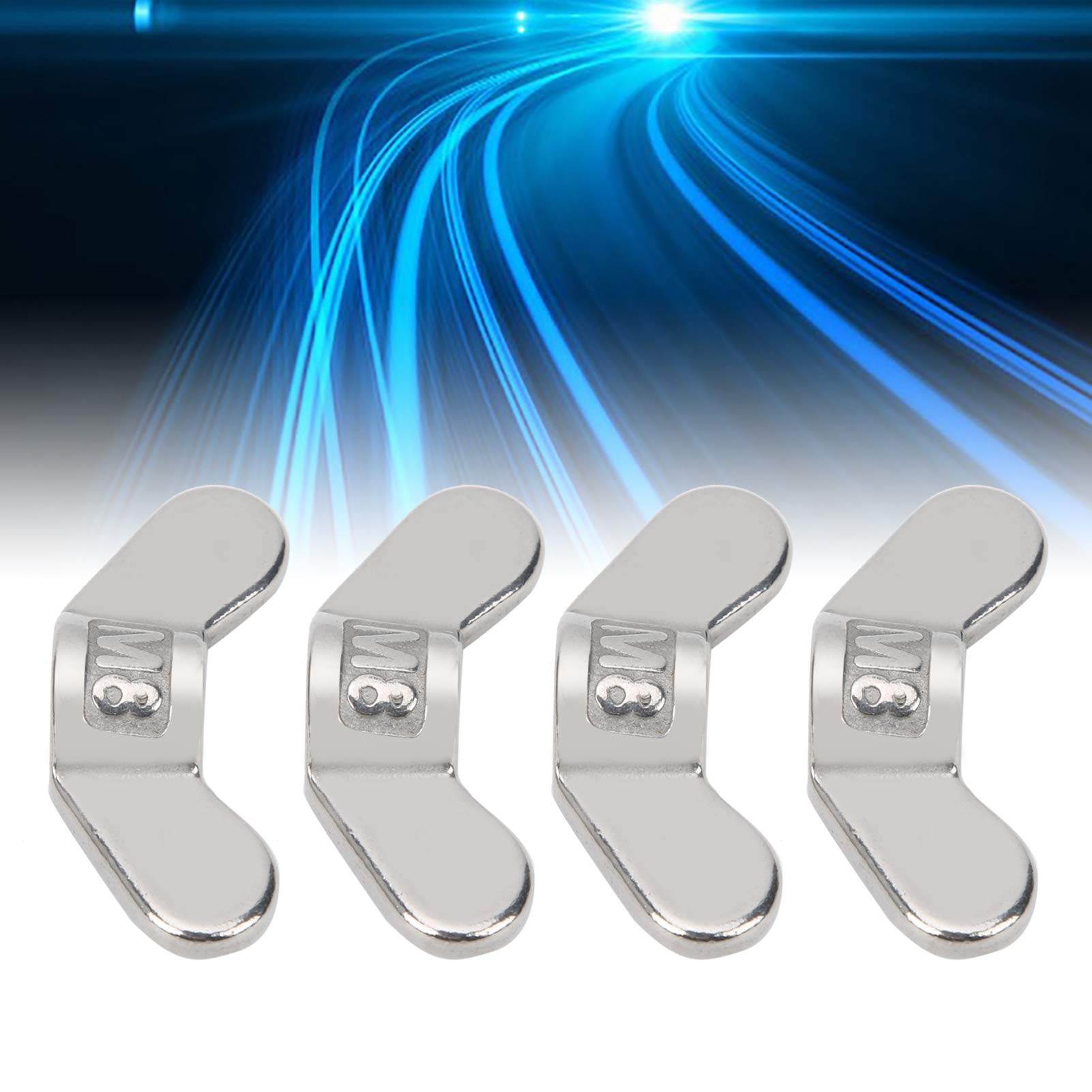 10 Dadi A Farfalla M8 Acciaio Inox 304 - Dadi Ad Alette Per Fissaggi Rapidi Senza Attrezzi - Foto 9