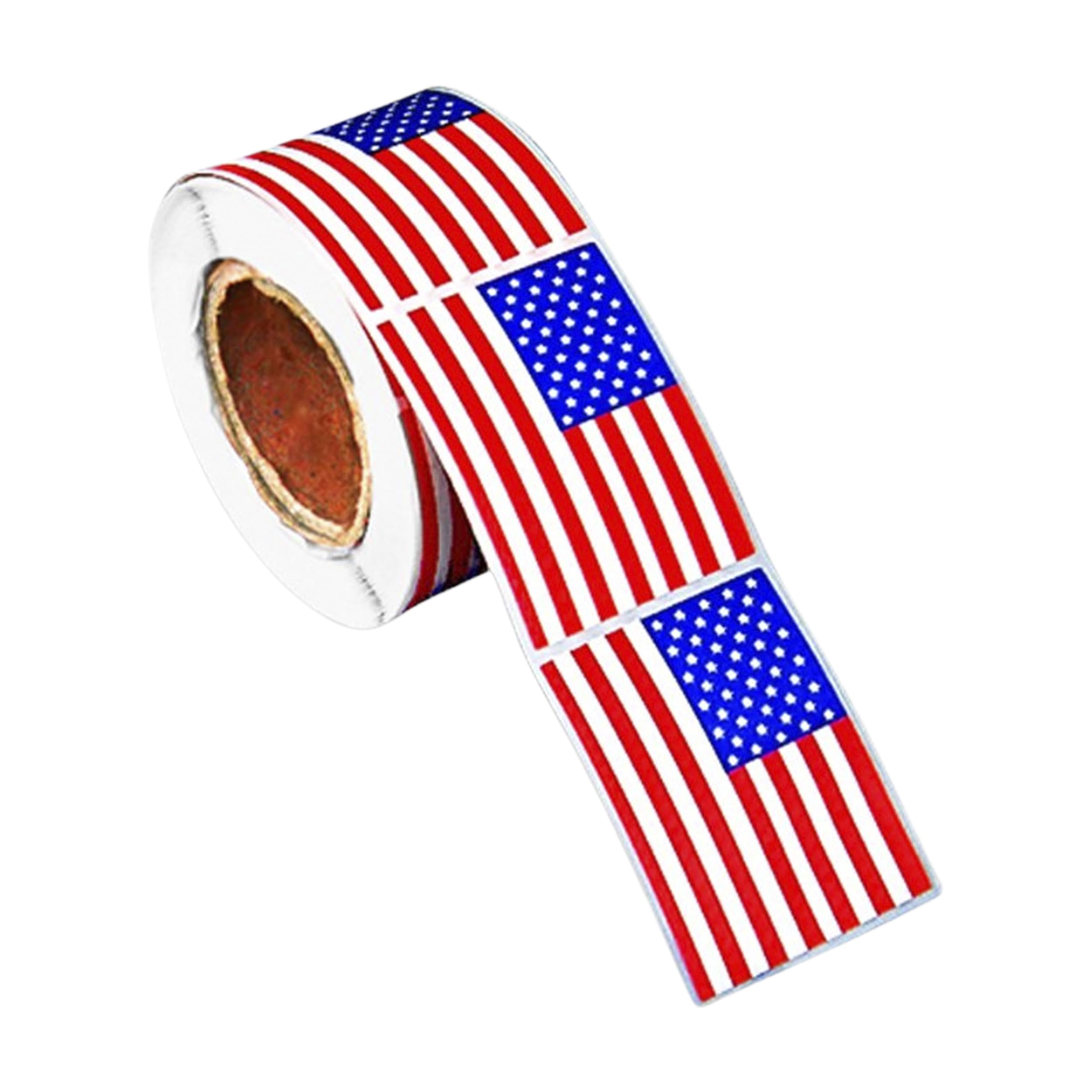 American Flag Shaped Stickers