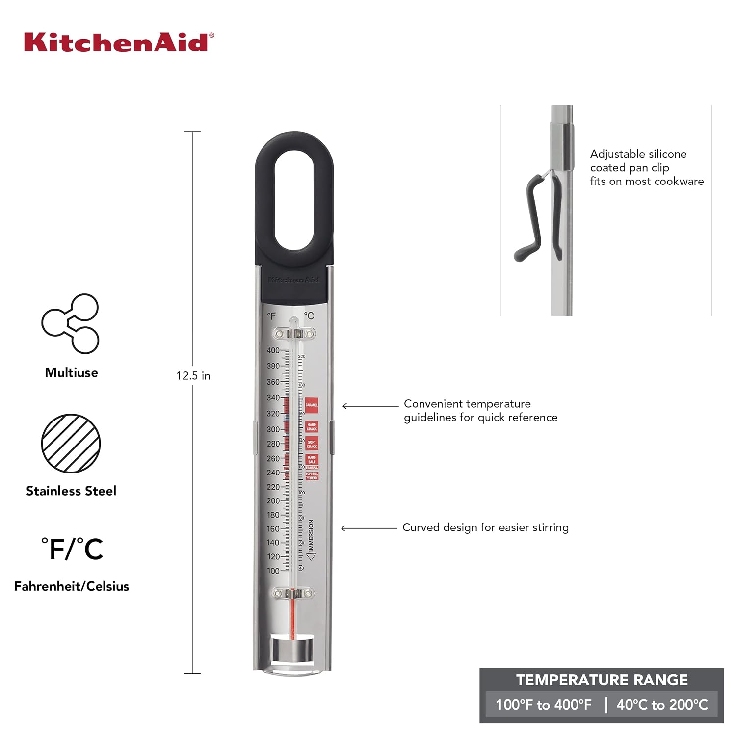 KitchenAid Curved Candy and Deep Fry Thermometer