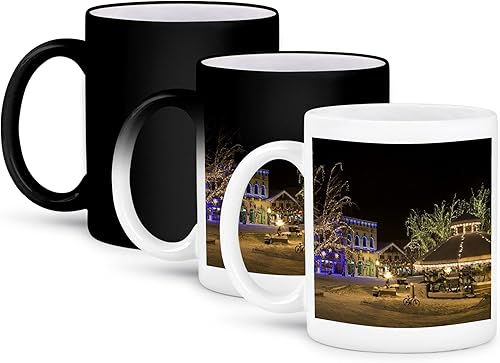 Miniatura 9 de 3dRose USA, Washington, Mount Rainier NP, Paradise area-US48 BJA0117-Jaynes Gallery - Taza de dos tonos, 11 onzas, negroblanco