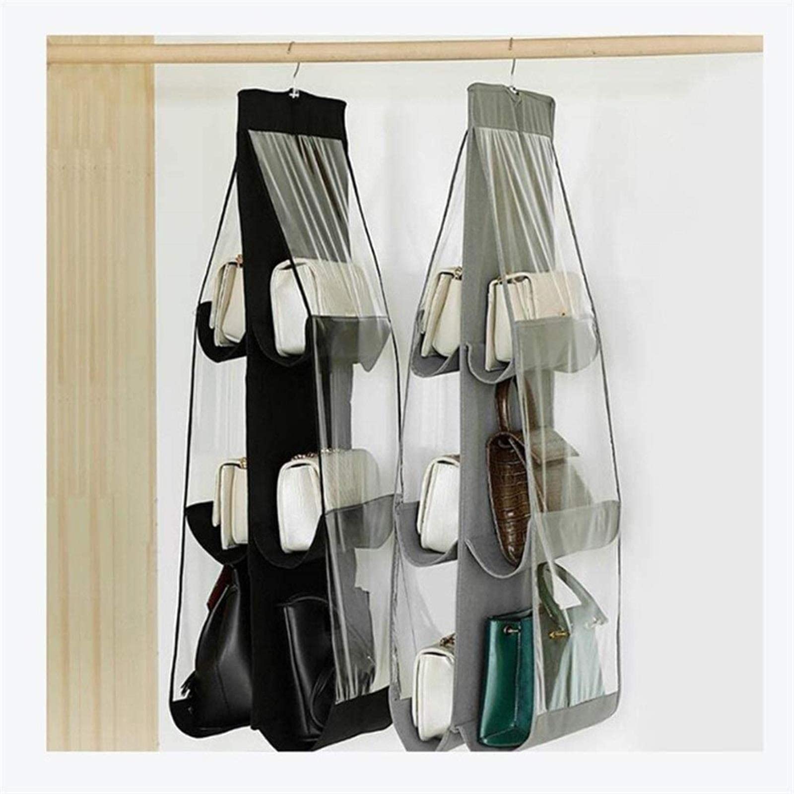 Hängende Aufbewahrungstasche Fall Tür Hängende Wand Organizer Hängende Aufbewahrungstaschen 6 Taschen Faltbare Hängetasche 3 Schicht Faltbare Regaltasche Pu