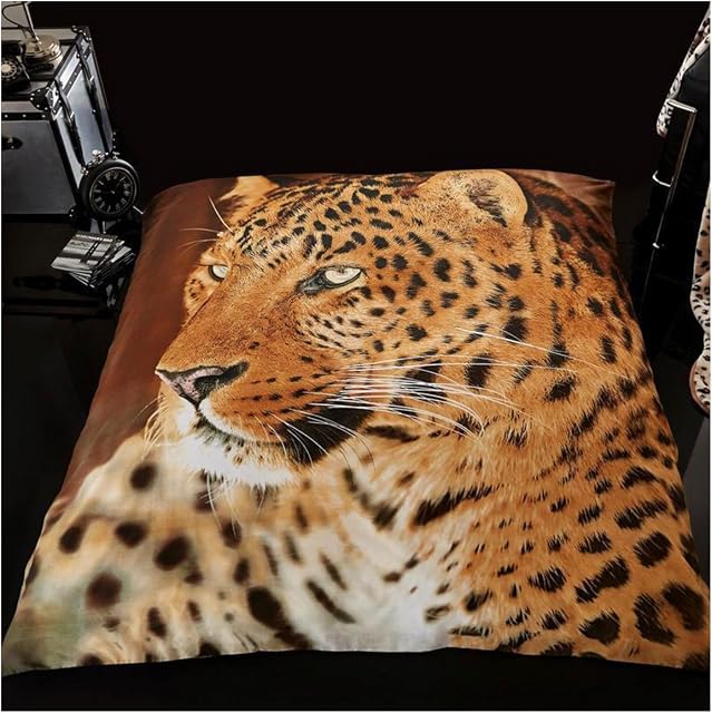GC GAVENO CAVAILIA Leopard Fleece Throw Blanket, Cosy Warm Fluffy Blankets, Snuggle Throws For Beds, Multi, 150X200 Cm