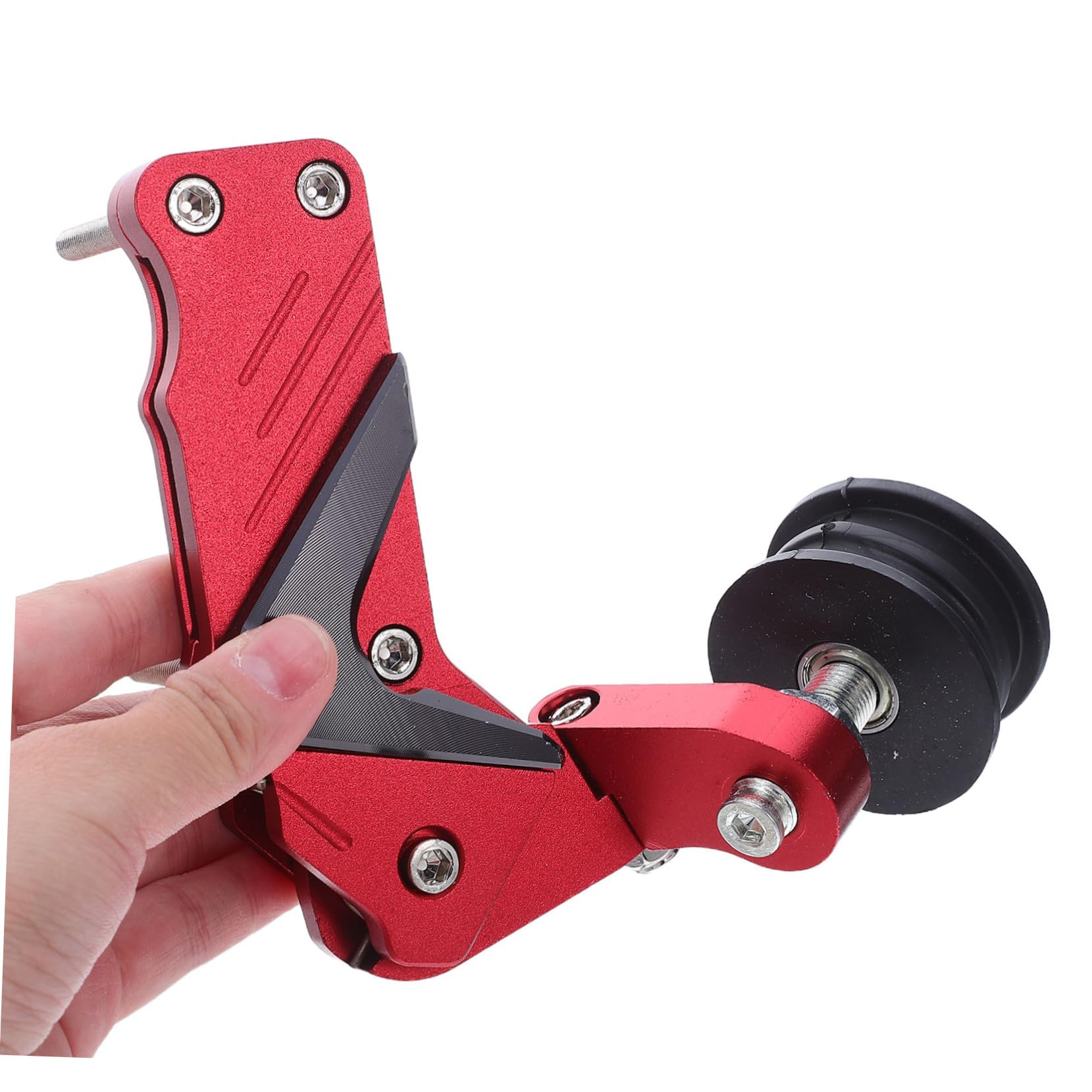 LABRIMP tendicatena Aggancio del tenditore a catena ATV regolatore catena sterzo a per bici strumento allineamento della regolatore Lega alluminio