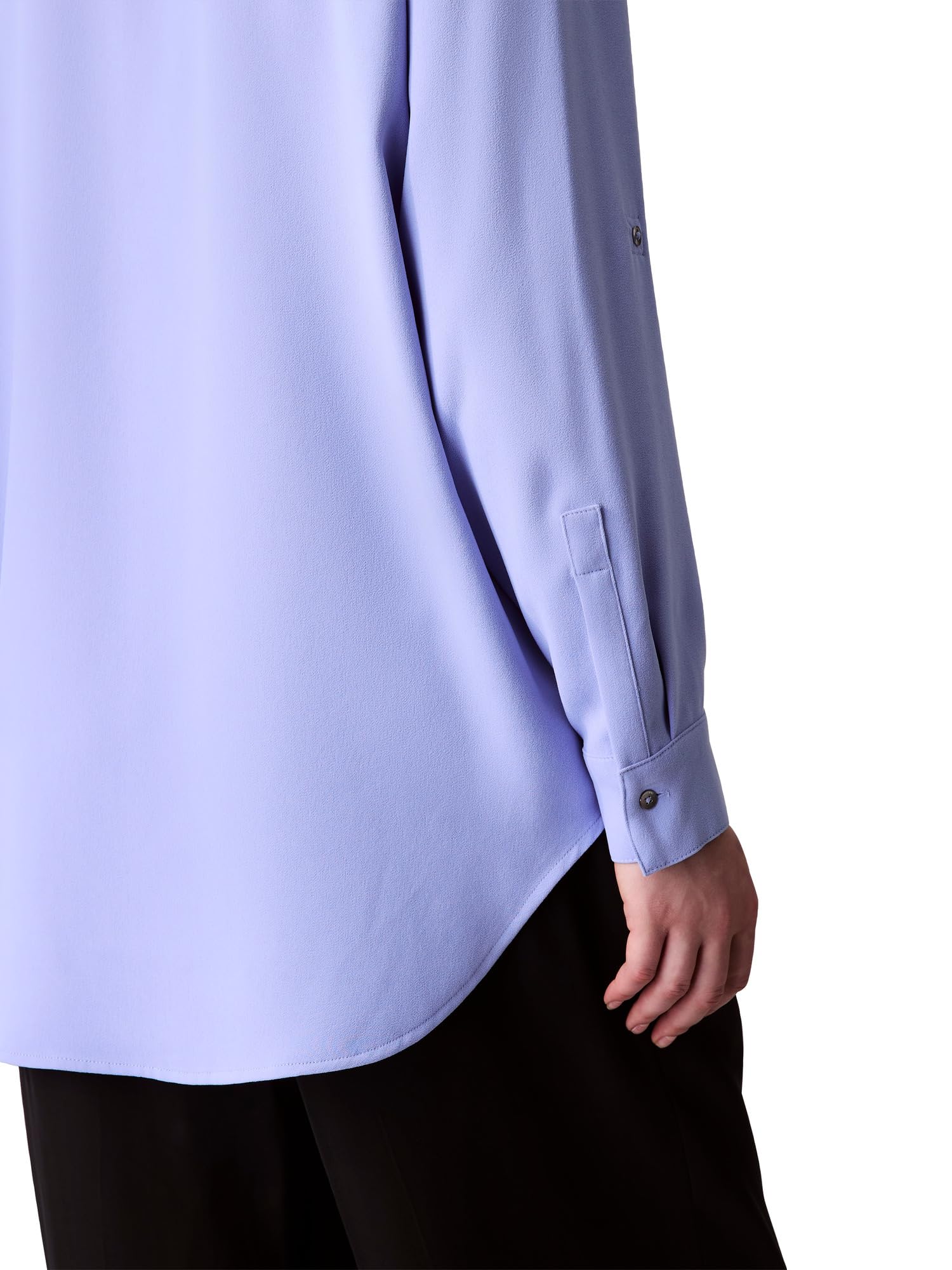 Calvin Klein Luźna koszula z krepy z guzikami Kobiety Crepe Relaxed Button-down Shirt