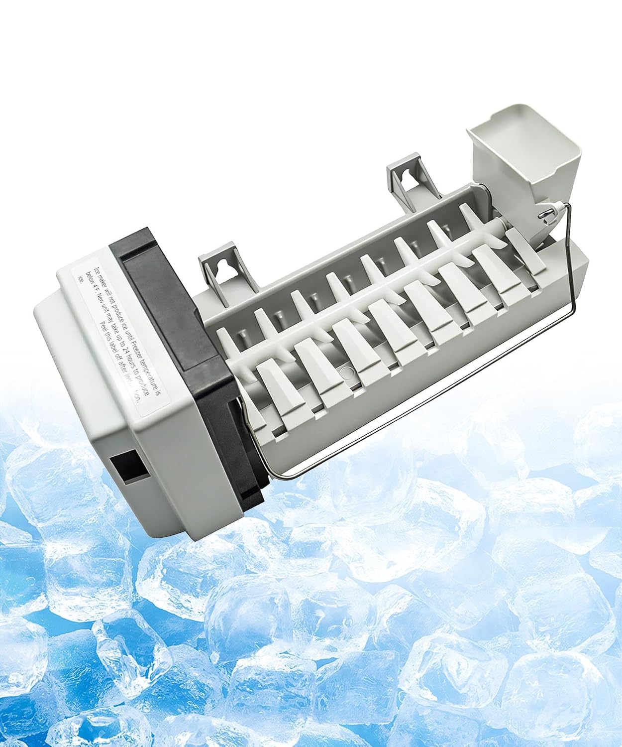 W10300024 Refrigerator Ice Maker Compatible with Whirlpool/Maytag/Kenmore ，Replace WPW10300024, AP6019087, W10300024, 4444453, PS11752391