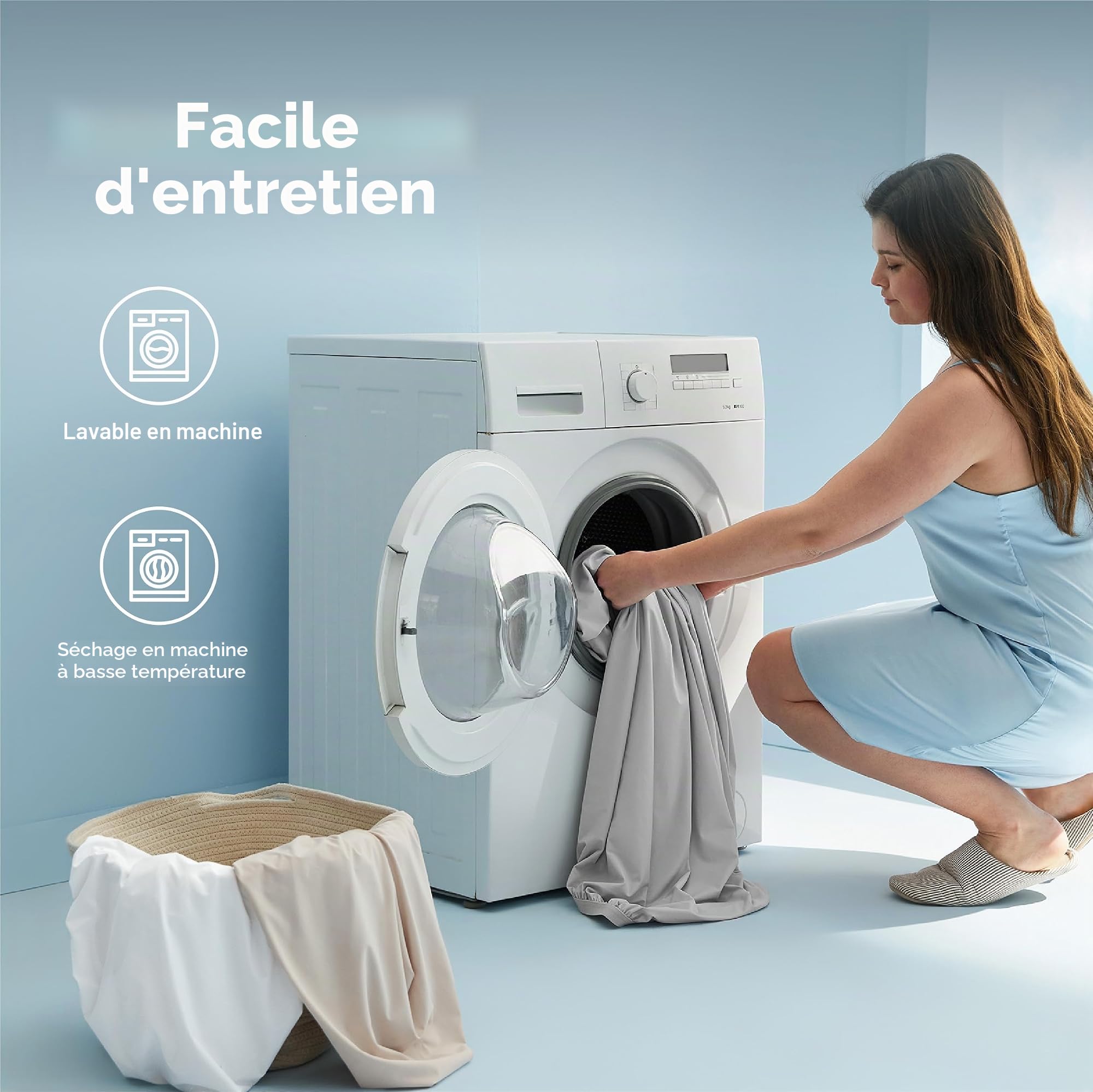 Bedsure Drap-Housse rafraîchissant 140 x 200 cm - Drap-Housse d'été jusqu'à 40 cm d'épaisseur pour Matelas épais et sommiers à Ressorts, certifié Oeko-TEX Q-Max 0.4, Beige