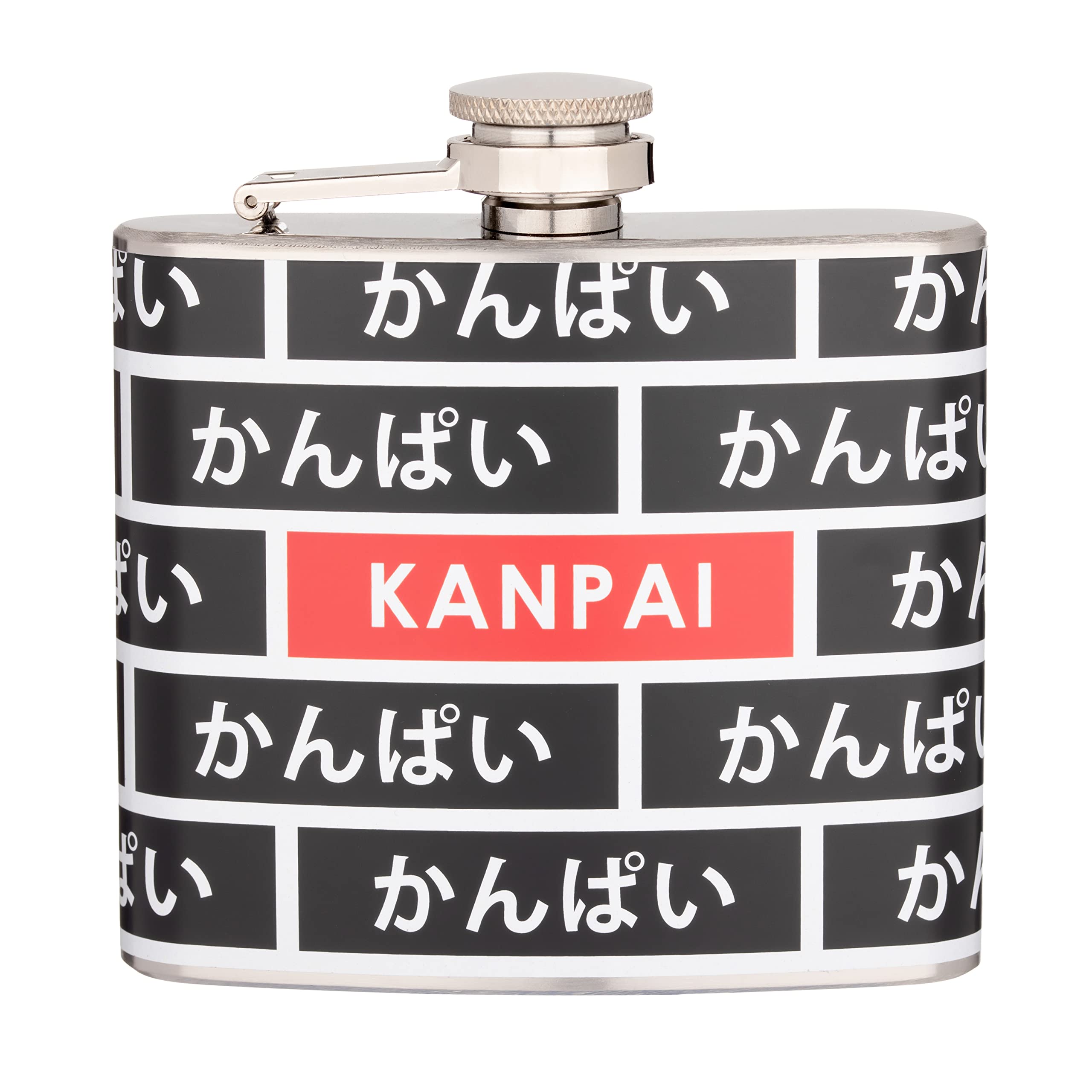 Kanpai Japanese Cheers 5 oz. Stainless Steel Flask